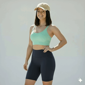 Conjunto Shorts Blackout e Top em Poliamida Premium