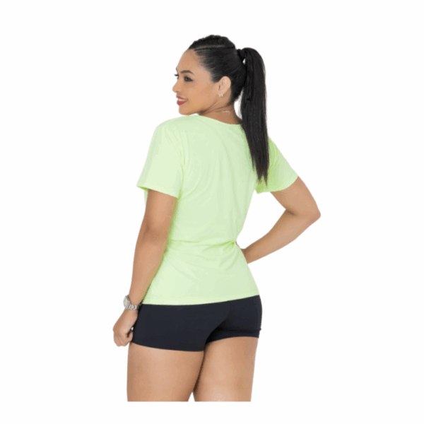 Camiseta Fitness Feminina com Secagem Rápida e Tecido de Alta Performance - Imagem 3