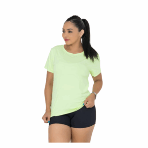 Camiseta Fitness Feminina com Secagem Rápida e Tecido de Alta Performance