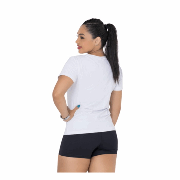 Camiseta Fitness Feminina com Secagem Rápida e Tecido de Alta Performance - Imagem 3