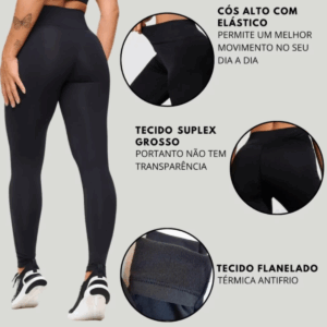 Calça Legging Flanelada – Conforto Térmico